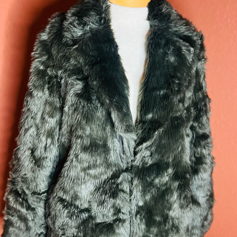 Jessica Simpson emerald green Teddy Jacket